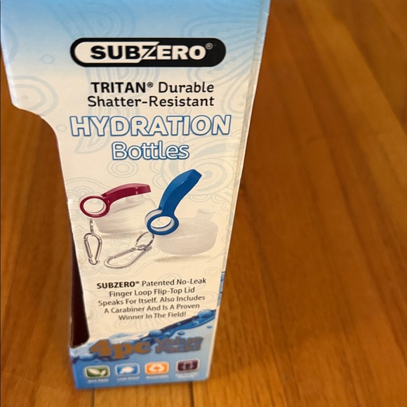 Hydration Bottles 4-Pack - Red, Blue, Green - Picture 4 of 4